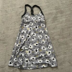 Patagonia Floral Gray and Yellow Dress